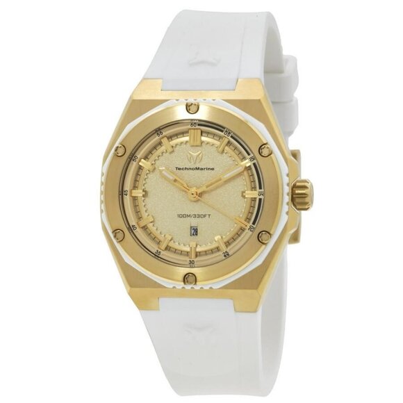 FX04304B NWT Technomarine Fashion Ladies Quartz Plastic and Stainless Steel Auth - Picture 1 of 3